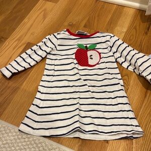 Luigi Kids Apple Dress 2T Long Sleeve